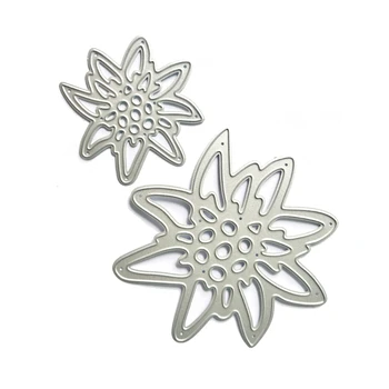 Щанци за рязане на метал във формата на цвете, шаблон за релеф, шаблони за scrapbooking за форми за пощенски картички