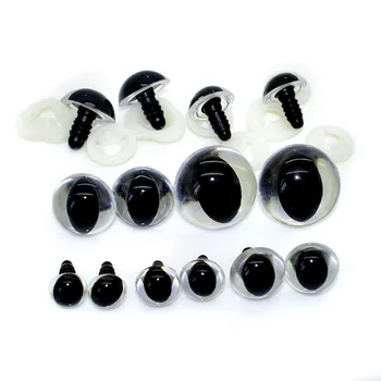 10-30 мм Прозрачни пластмасови защитни очи за ръчно изработени кукли, аксесоари за направата на мечета Амигуруми, стоки за бродерия, аксесоари за бродерия