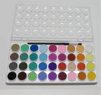 28 от 36 цвята, комплект акварельных бои / Прозрачни обикновена акварели торти