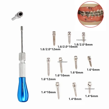 Стоматологичен ортодонтический мини-импланти 13 размер, микроотвертка за зъбни импланти от титанова сплав, отвертка за зъбни импланти