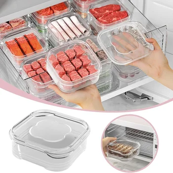 Кутия за съхраняване на месо в хладилника Специална Малка кутия за консервиране на хранителни продукти В хладилника с разделителна фризер, Контейнери за хранителни продукти