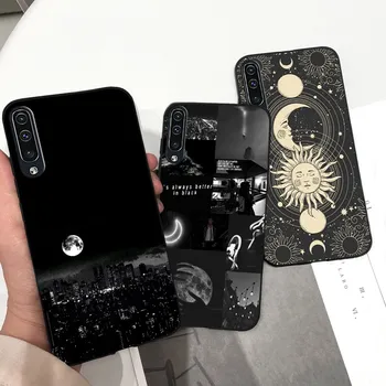 Калъф За Samsung Galaxy A7 2018 Case Moon Night Силикон Телефон Мека Защитна Делото от TPU За Samsung A7 2018 Case Fundas
