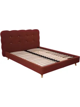 Легло от плат Cookie, скандинавски съвременна спалня, светъл лукс, популярен в Instagram двойно легло в основната спалня