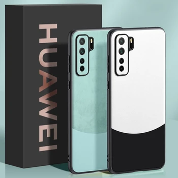 Луксозен Калъф от Изкуствена Кожа За Huawei Nova Pro 7 7 SE 7i Nova7 i Делото Силиконов Калъф С пълна Защита За Телефона Honor 30S на Корпуса