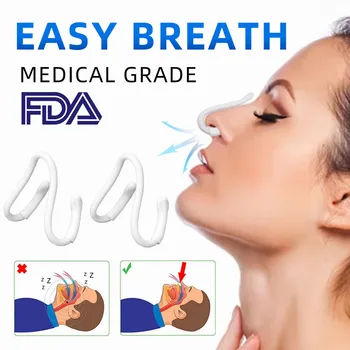 Удължител за носа, за да се справят с хъркането, силикон скоба за носа, който подобрява вентилационни отвори на носа, дихателните средство за подобряване на съня, ринит, премахва запушване на