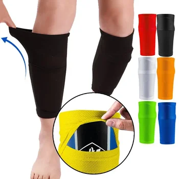 Футболни накладки за краката на открито, найлонова спортна защита, меки накладки за долната част на краката, Удобни чорапи Дишащи ръкави, 1 бр., мъжки Защитна кожа
