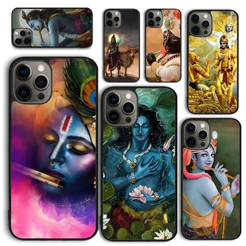 Индийски Бог, Господ Кришна Калъф за телефон iPhone 15 SE2020 6 7 8 Plus XR XS за Apple 13 11 12 14 Mini Pro Max Cover корпуса fundas