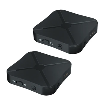 2 нови приемник и предавател с Bluetooth 4.2, аудио-адаптер за безжична връзка Bluetooth с 3.5 мм аудио AUX за домашно tv, MP3, PC