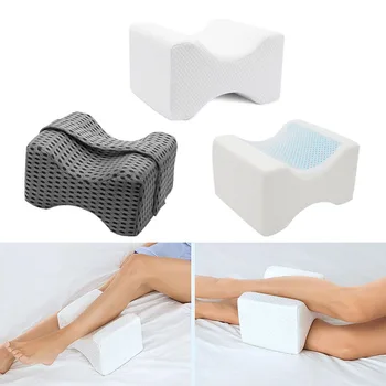 Възглавница за колената за страничните места за спане, възглавница за краката клиновидного контура с ефект на паметта, за сън, за облекчаване на болки в гърба, ставите, бедрата, краката
