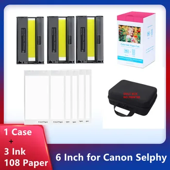 6-инчов чернильная хартия за фотопринтер Canon Selphy CP1500 CP1300 CP1200 EVA Твърд калъф Пътна защитна чанта Калъф за съхранение