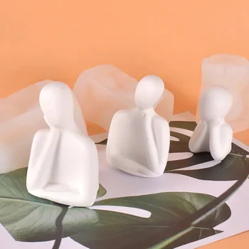 Нови Творчески 3D Форма От Соево Глина САМ Aroma Family Полимерни Подаръци От Смола, Силикон Декор За Дома Форми За Свещи