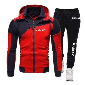 КАМАЗ 2023, Нов мъжки спортен костюм, ежедневни пуловери с качулки от руното, якета, потници + спортни панталони, топли жилетки, блузи, костюми, облекло