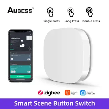 Интелигентен ключ с дистанционно управление на Hristo Zigbee Smart Scene Switch Безжично дистанционно управление Умен дом с устройства Алекса Google Home