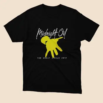 Лимитированная тениска midnight oil band rock Australia черен на цвят, размери от S до 2XL