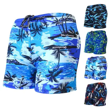 Шик плувни шорти, плажни дрехи, леки мъжки бански, атрактивни универсални мъжки бански за басейна