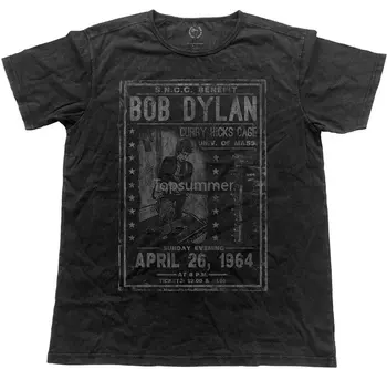 Тениска в ретро стил Боб Дилън Къри Хикс в клетка, нова и официално!