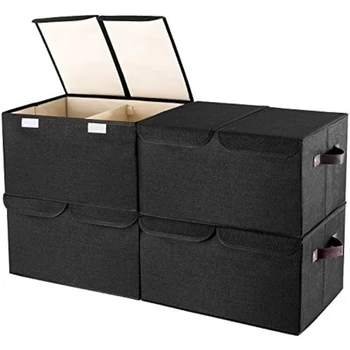 Кутия за съхранение на дрехи, с капак, кутия за домашни закуски, играчки и различни малки неща, кошница за сортиране в колата MWYar2871