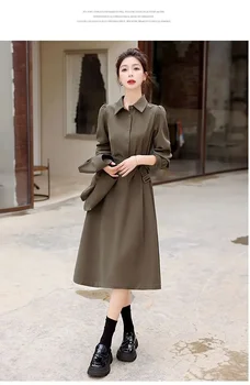 2023 китайският национален стил, комплект жилетка с във катарама, пола от две части, пролет-есен, модерна блуза с дълъг ръкав, комплект прагове s885