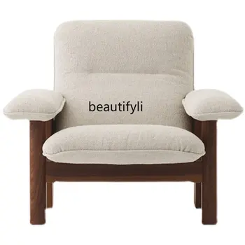 Текстилен диван за хол, стол за почивка, полулегнал стол, скамеечка за краката.