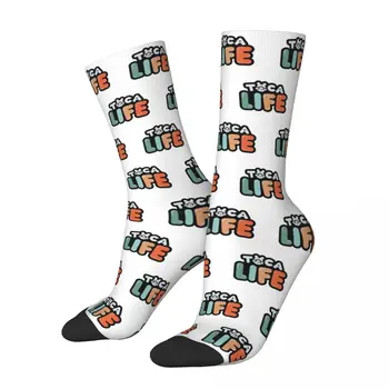 Чорапи Game Toca Life World За мъже и жени, забавни чорапи Happy в стил хип-хоп, Пролет-лято, есен-зима, подарък Чорапи