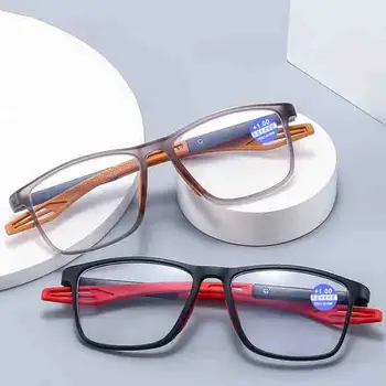 Нови спортни очила за четене, ултра-леки очила за далекогледство със защита от синя светлина, Женски Мъжки оптични очила с далекогледство от 1,0 До 4,0