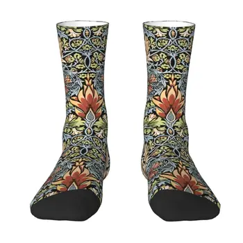 Текстилни мъжки чорапи за екипажа със змийска глава Унисекс Kawaii 3D печат на William Morris Чорапи с цветен модел