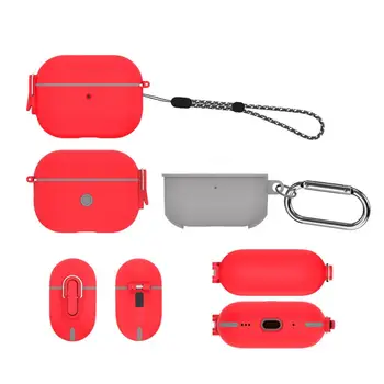 Защитен калъф, декоративен, Удароустойчив От пръстови отпечатъци, Безжична, съвместим с Bluetooth, чанта за слушалки с окачен на въжето