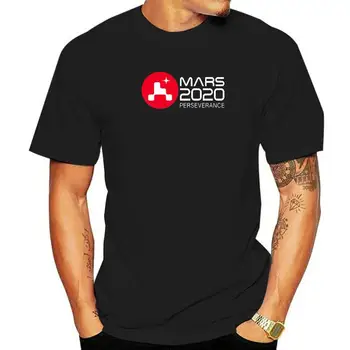 Унисекс Mars 2020 Mission Perseverance Rover Landing Mars 2021 Space Любовник 100% Памук Лятна Мъжка Тениска Дамска Мека Горната Фланелка