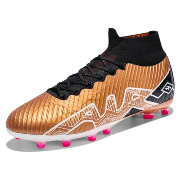 Нова мъжки висок клас футболни обувки TF/ FG, дишащи улични мини футболни обувки, младежки футболни обувки, обувки тренировочная