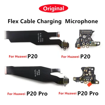 100% Оригинална такса за микрофон USB докинг станция за зареждане на Плосък кабел за Huawei P20/P20 Pro Type C Гъвкав кабел за зареждане