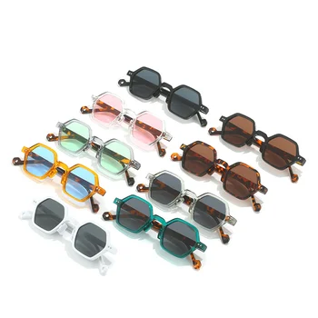Модни Vintage Слънчеви очила с овална рамка С UV400 защита от Марката Polygon Eyewear Модни Очила в стил Хип-хоп, Пънк Слънчеви очила