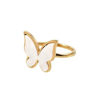 Модно дамско пръстен във формата на пеперуда