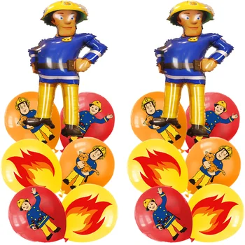 16шт Украса За Парти За Пожарникари Гигантски Пожар Сам Балони Балони Сам Пламъците на Огъня Латексный Балон Момчетата на Пожарната Тема Душата на Детето