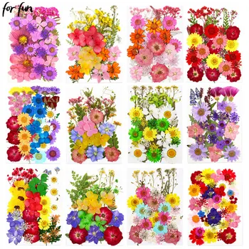 За забавление 40 Стилове Сухоцветов, пълнители за форми от епоксидна смола, UV-дизайн на ноктите, пресовани цветя, домашен интериор, материали за производство на diy