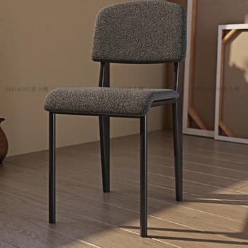 Модерни трапезни столове в скандинавски стил, метални дизайнерски бар столове, ергономичен дизайн и удобни шезлонги, мебели за дома Salle Manger WJ30XP