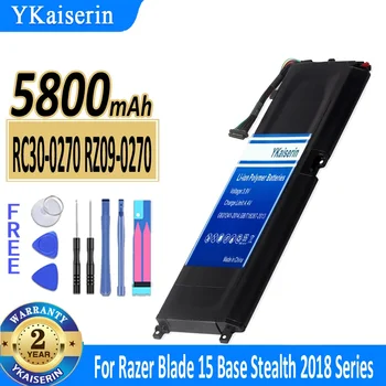 5800 ма YKaiserin Батерия за лаптоп серия на Razer RZ09-03006 E75-R3U1 Blade15 Blade 15 RZ09-0270 RZ09-02705 Base Stealth 2018