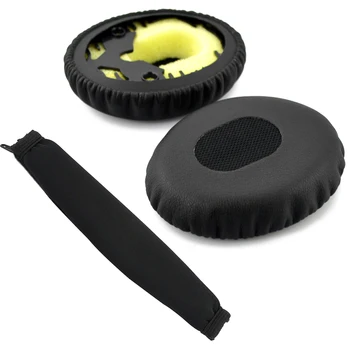 Възглавница за слушалки Geekria Protein Leather за Bose QC3, НА УХОТО, QuietComfort 3, работа на смени Възглавница За слушалки, лента за глава, Ушна възглавница