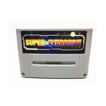 Игрална карта Super 800 1 Pro Remix за 16-битова конзола за игри SNES, касета Super EverDrive, сив