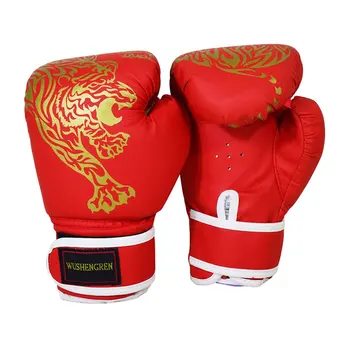 Боксови ръкавици Red Flame Hutu за възрастни и деца, мультяшные ръкавици Sanshou за тренировки по бокс, ръкавици и калъфи за fists