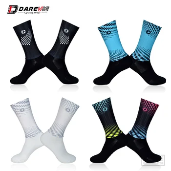 Мъжки чорапи за колоездене DAREVIE, нескользящие колоездене, чорапи, професионални високоскоростни въздушни дишащи състезателни МТБ Пътни дамски чорапи