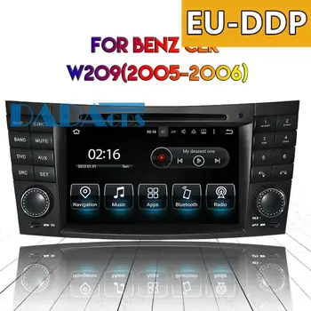 Android 8,0 7,1 Авто Радио DVD плейър GPS за MERCEDES-BENZ E-W211 2002-2008 CLS W219 2004-2011 CLK W209 2005 2006 Стерео Аудио