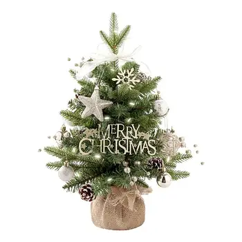 Коледно дърво Въртяща се музикална ковчег Светещи led подсветка Играчки за Коледната елха Креативен подарък за деца момичета и Момчета