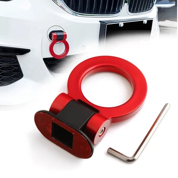 Универсален стикер от ABS-пластмаса на бронята на колата, украшающая комплект буксировочного кука за имитация на автомобила, авто теглене каишка/теглещи превозни въжета/Кука/Тяга