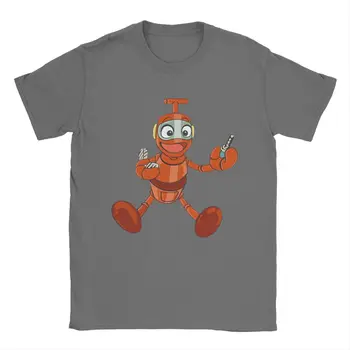 Тениска Marina The Robot Ulysses 31 Мъжки памучен забавна тениска с кръгла яка, тениски с анимационни герои, Блузи с къс ръкав за парти