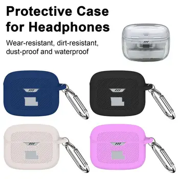 Силиконов защитен калъф за слушалки, прахоустойчив, водоустойчив силиконов калъф за слушалки с висящи катарама за Jbl, за слушалки