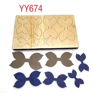 Плашки за рязане на лук Дървени Плашки Yy-674 са Подходящи за всички плашкоутных машини, представени На пазара club dice за Scrapbooking