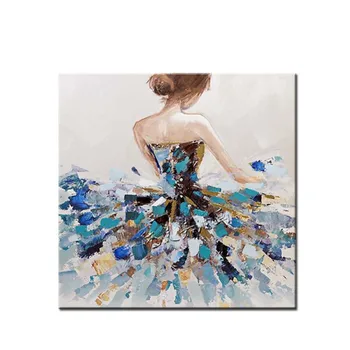 Гореща разпродажба на Съвременната Висококачествена картина с маслени бои с гола фигура момичета ръчно изработени, написана от известен Художник Абстрактни рисунки по художествена рисувани