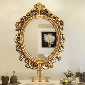 Винтажное Декоративно огледало, душ, Козметично огледало за баня, произведени по поръчка, Голямо декоративно огледало Aesthetic Шпигел 