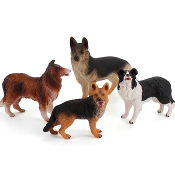 Реалистични Миниатюрни модели на кучета - Кученца и Чихуахуа, Булдог, Овчарки - Играчка Фигурки на Кучета