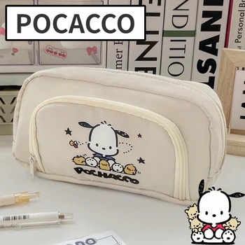 Sanrio Pochacco Пеналы Голям капацитет Чанта за дръжки за Носене на Притежателя Кутия за момичета, момчета Студентски Канцеларски материали Организатор на Ученически пособия